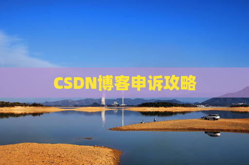 CSDN博客申诉攻略